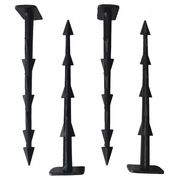 Kołki kotwy szpilki do agrowłókniny 500 szt kotwa plastikowa czarna 15 cm