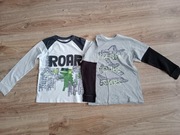 2 x bluzka długi rękaw Pepco rozm. 128