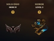 Konto lol IRON 4 *29% WR*