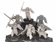 Dark Angels Inner Circle Knights Cenobium, druk 3D, żywica UV. 