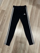 Adidas czarne legginsy klasyczne sportowe dziewczęce r. 164 13/14 lat