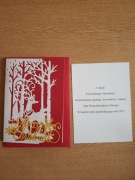 Kartka świąteczna ręcznie robiona 