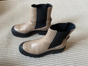 Marc O'Polo buty damskie beżowe sztyblety r 38