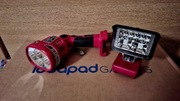 Lampa latarka Led Halogen do aku Milwaukee M18.