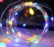 Lampki choinkowe drucik mikro 10LED multikolor