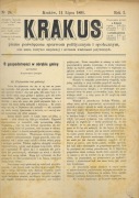 KRAKUS, nr 28, rok 1891 r.