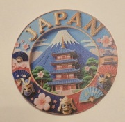 Magnes na lodówkę akrylowy Japan Japonia Kobe Tokyo Nagasaki Edo(44) 
