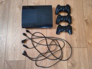 PS3 500GB + 3 pady + 3 kable | sprawna | komplet | odbiór osobisty