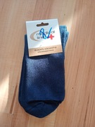 skarpety skarpetki 44-46 zdrowotne bezuciskowe granatowe Medical Line 