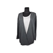 Bluza Victoria Sport L 40 szara kardigan narzutka casual kieszenie