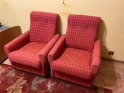 Fotele klubowe/ wypoczynkowe uszak Vintage PRL 2 sztuki