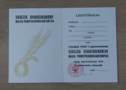 Legitymacja skoczka spadochronowego WPD, instruktora WPD i WOSF