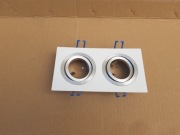 Oprawa wpuszczana oczko do sufitu podwieszanego wpust 2xGU10 BIAŁA