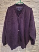 Vintage kardigan angora oversize wysyłka gratis 