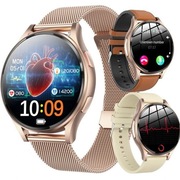 Smartwatch damski Zegarek kardio Pomiar glukozy EKG ciśnienia krwi telefon