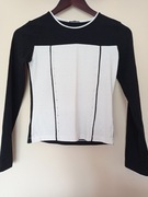 Czarno-biała bluzeczka dla dziewczynki