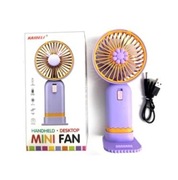 Przenośny mini wiatraczek USB z podstawką na telefon