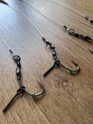 Zestaw 4 przyponów karpiowych Ronnie Rig hak fox curve shank #4