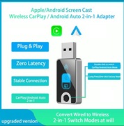 Adapter USB dla bezprzewodowego Carplay i Android Auto