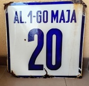 BIAŁYSTOK -STARA TABLICA -ALEJA PIERWSZEGO MAJA 20