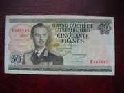 BANKNOT LUKSEMBURG 50 Franków 1972 r.
