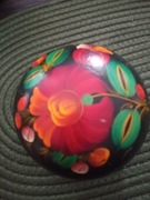 Pudełko szkatułka ozdobne drewno XX w.rekodzieło