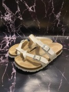 Birkenstock Mayari r. 35 Białe Sandały Klapki Birko-Flor