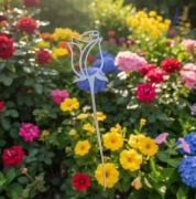 Metalowa róża oraz renifer i choinka  na specjalne okazje 