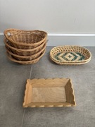 Koszyki bambusowe koszyki wiklinowe pojemniki drewniane