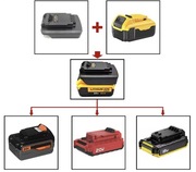 Adapter konwerter przejściówka baterii Dewalt na Stanley BlackDecker