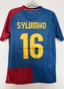 Sylvinho retro koszulka autograf! FC Barcelona - rozmiar M