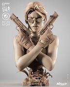 Lara Croft Tomb Raider Popiersie Figurka 33cm 1/4 Ręcznie Malowana