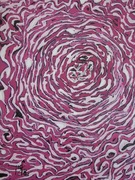 Abstrakcja 126malowana na tablicy malarskiej