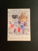 JÓZEF WILKOŃ - POCZTÓWKA - „WIELKANOC„ - 1965 rok