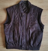 Kamizelka z naturalnej skóry Berto Luccir. XXL