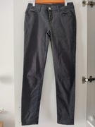 Jeansy czarne S niski stan