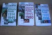Roszkowski Najnowsza historia Polski zestaw 3 tomów Świat Książki 2003-2007