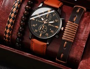 Zestaw nowy dla mężczyzny zegarek bransoletki 