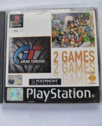 Polska dystrybucja 2 games Gran Turismo Motor Toon 2 ps1 psx playstation 1