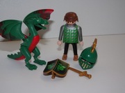 b24 playmobil rycerz + zielony smok 