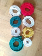 Pas do karate zielony, żółty, czerwony, biały 