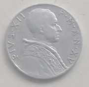 Watykan - PIUS XII - 5 lirów - 1953r.