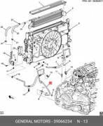Przewód chłodnicy oleju automatycznej skrzyni biegów Astra J 39066234