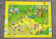 Puzzle w ramce plac zabaw 37 elementów 