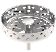 Korek do zlewu zlewozmywaka koszyk sitko zatyczka 8 cm stal IKEA LILLVIKEN