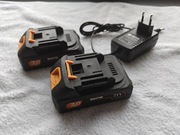 2x AKUMULATOR BATERIA 2AH 2000mAh Li-Ion MAJSTER + ładowarka