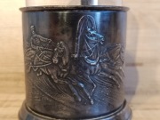 PODSTAKANNIK SREBRZONY KOSZYCZEK UCHWYT SZKLANKA ROSJA TROJKA