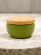 Świeca z wosku pszczelego w słoiku 120ml zielona Zielony Świecownik