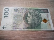 Banknot 100 zł. Kolekcjonerski. 