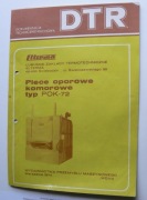 Dokumentacja DTR piec komorowy POK-72